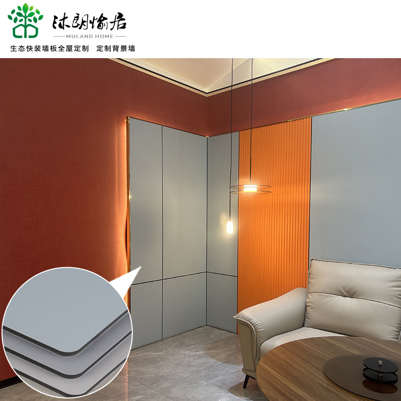 Luxurious Wall Panel For Hotel Marble Effect Wall Panel Bamboo Charcoal Seamless Panels