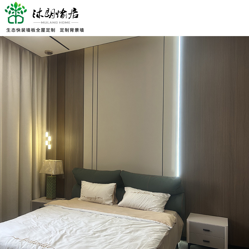 Luxurious Wall Panel For Hotel Marble Effect Wall Panel Bamboo Charcoal Seamless Panels