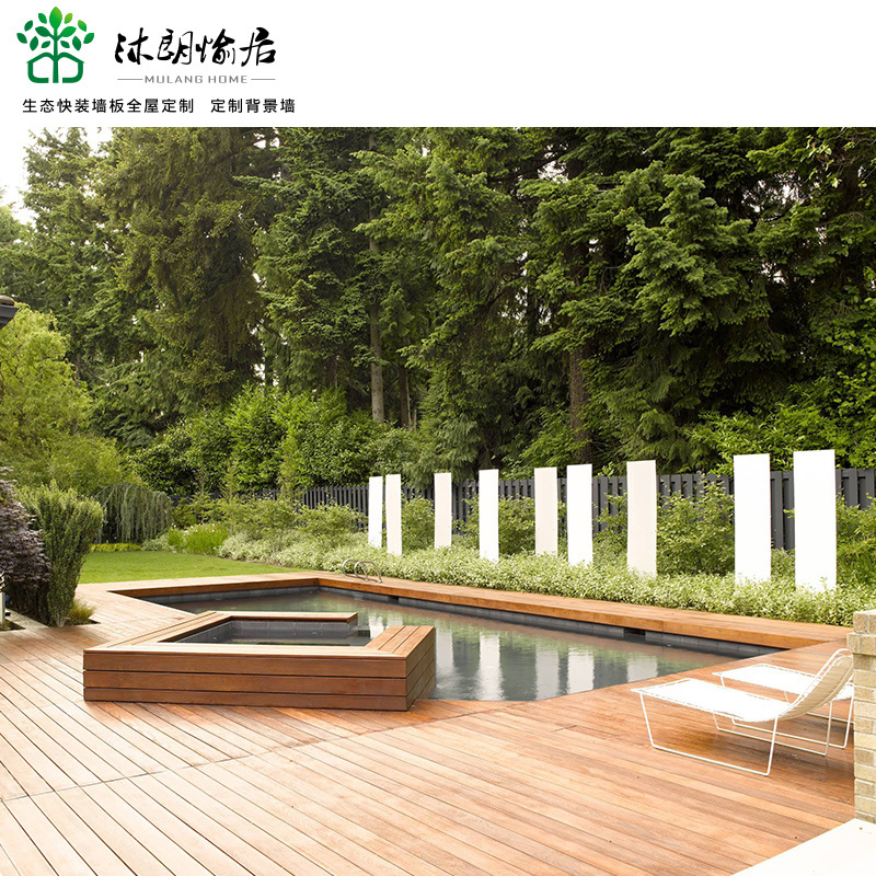 high-end custom extruded decking new composite interlocking wpc diy board decking