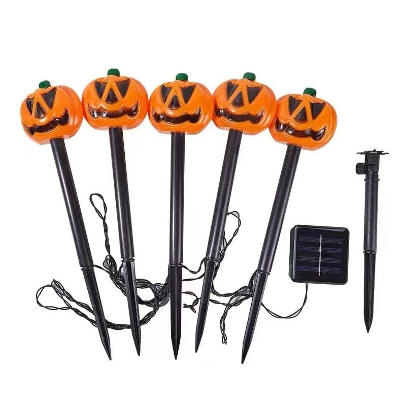 2024 halloween pumpkin light LED solar garden lights for street halloween decorations