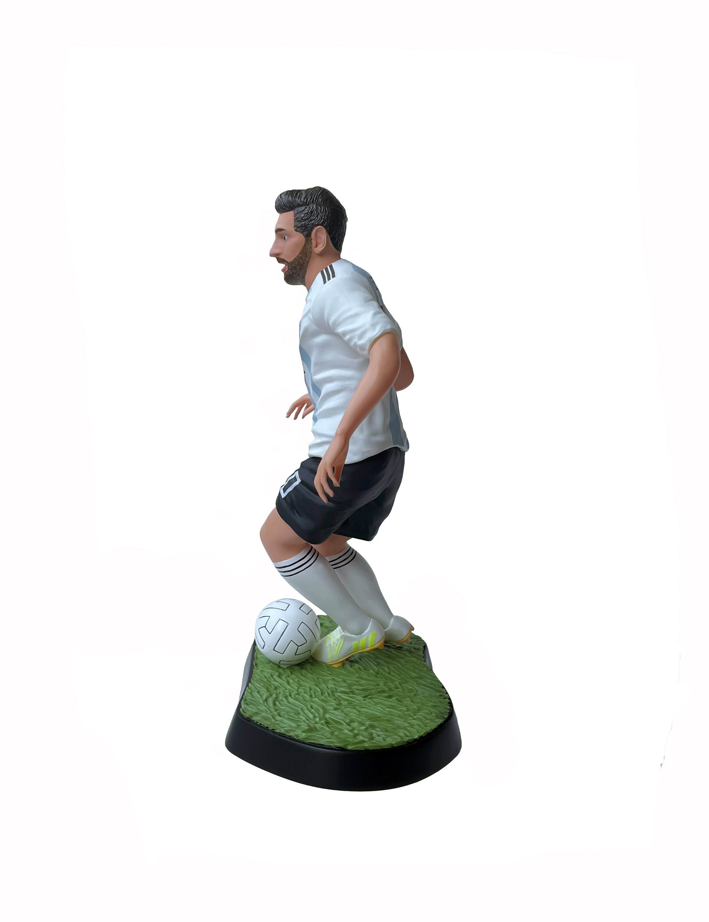 Lifelike Football Player Action Figure Custom Resin 7.1 Inch Soccer Player Figurine Realistic Sportman Figures