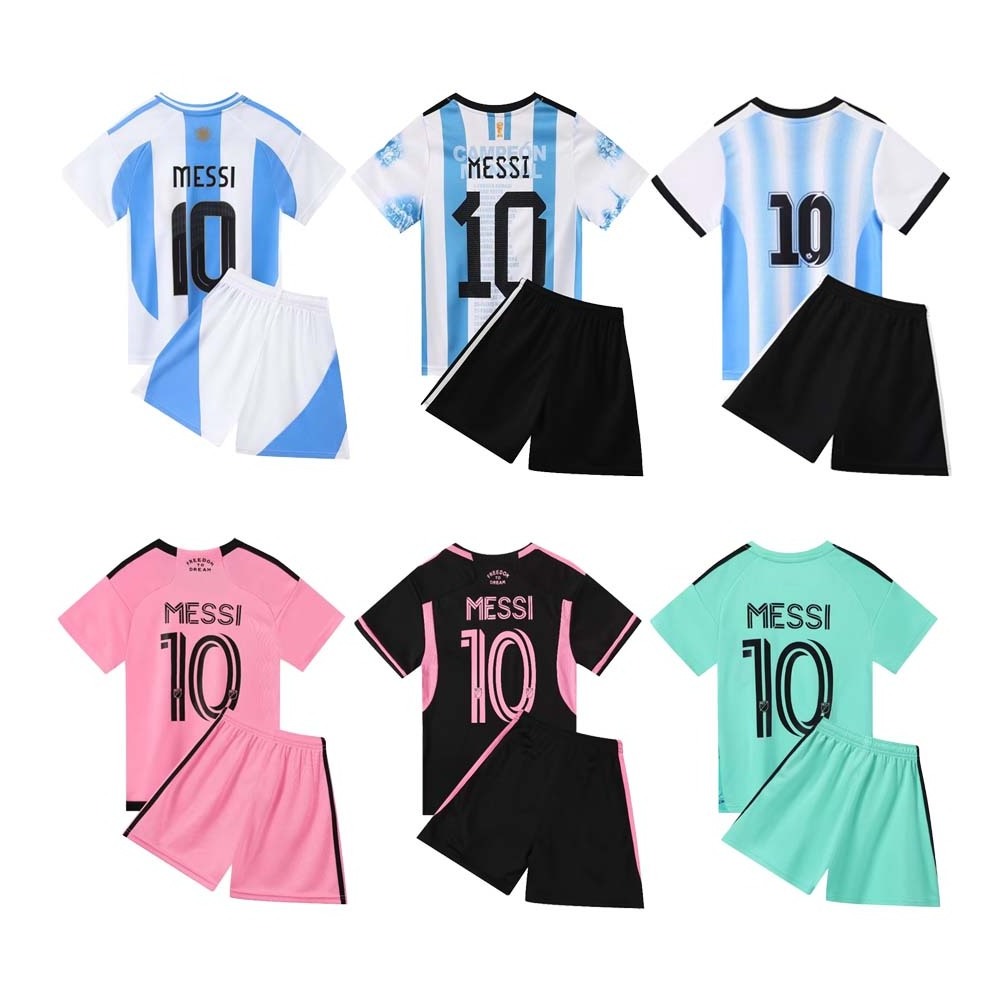 Wholesale Latest Messi 10# Soccer Jersey Top Quality Breathable Soccer Jersey