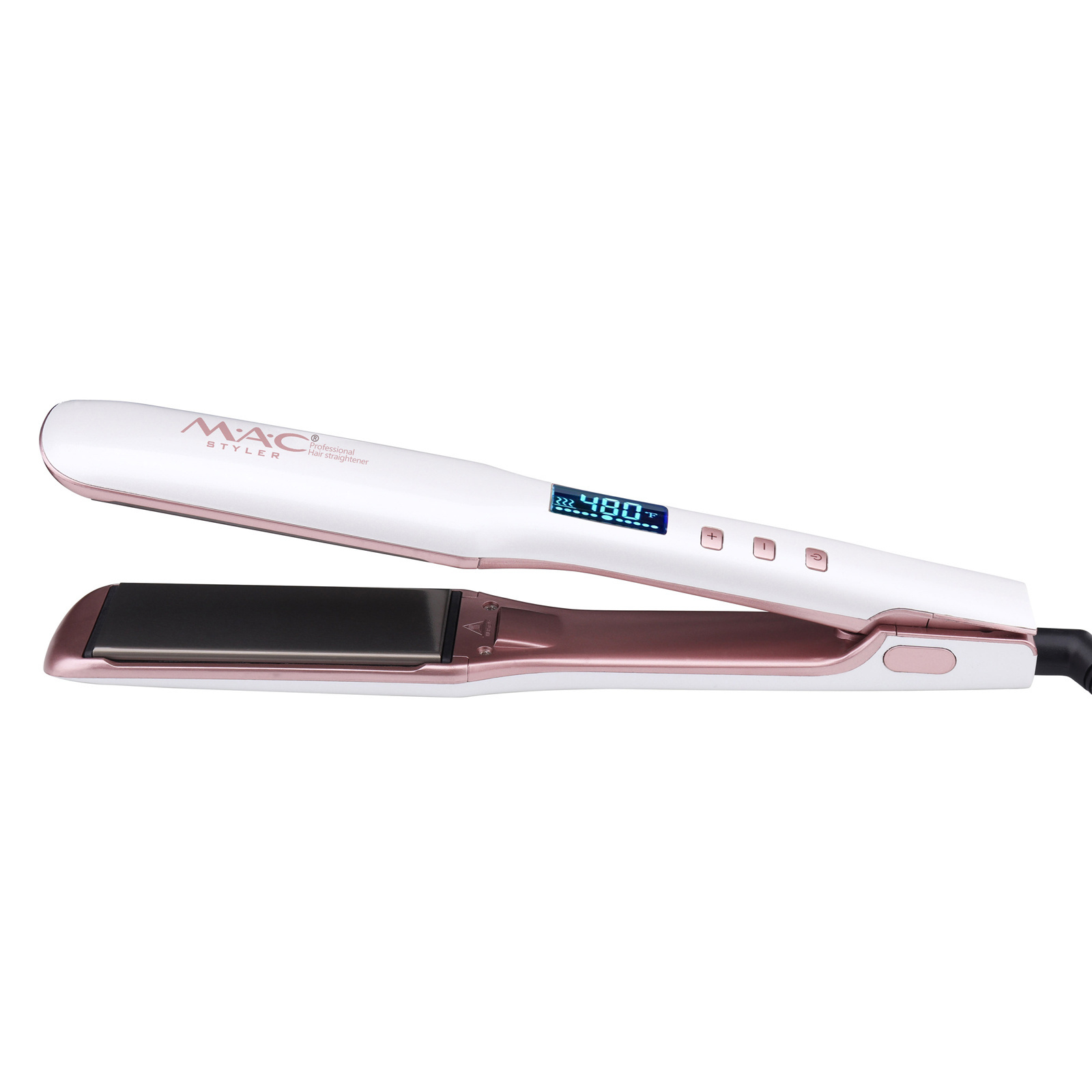 MAC Styler Wholesale Best Quality Professional Hair Straightener With LCD Instant Heating Titanium Flat Iron