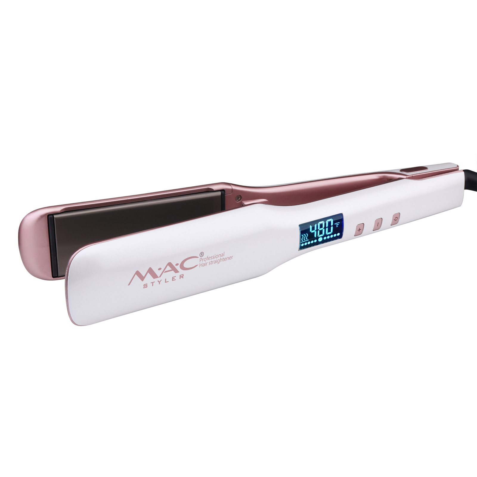 MAC Styler Wholesale Best Quality Professional Hair Straightener With LCD Instant Heating Titanium Flat Iron