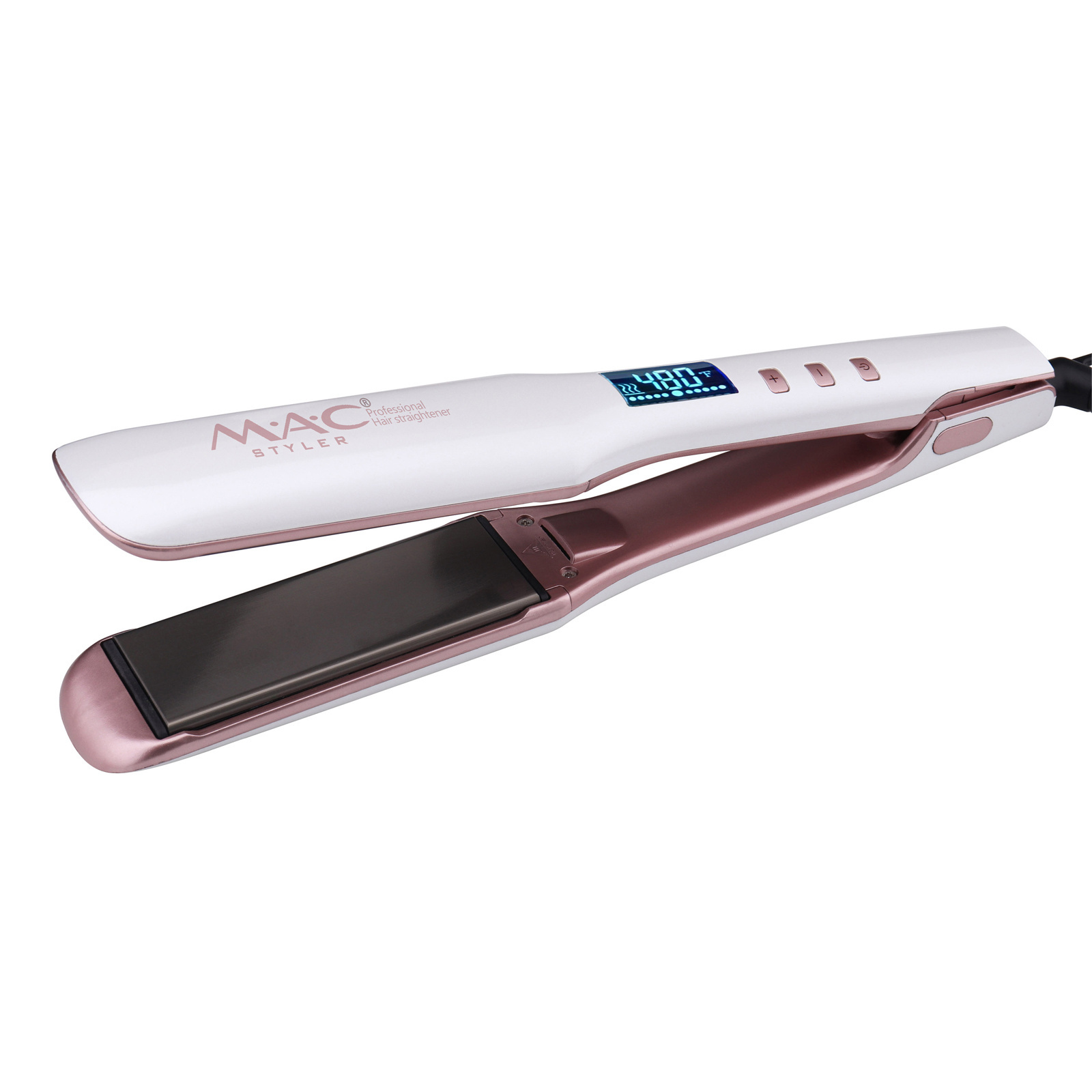 MAC Styler Wholesale Best Quality Professional Hair Straightener With LCD Instant Heating Titanium Flat Iron