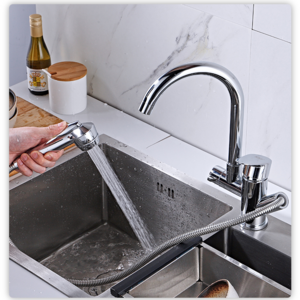 High Quality Pull Out Kitchen Faucet And Brushed Farmhouse Nickel Kitchen Faucet