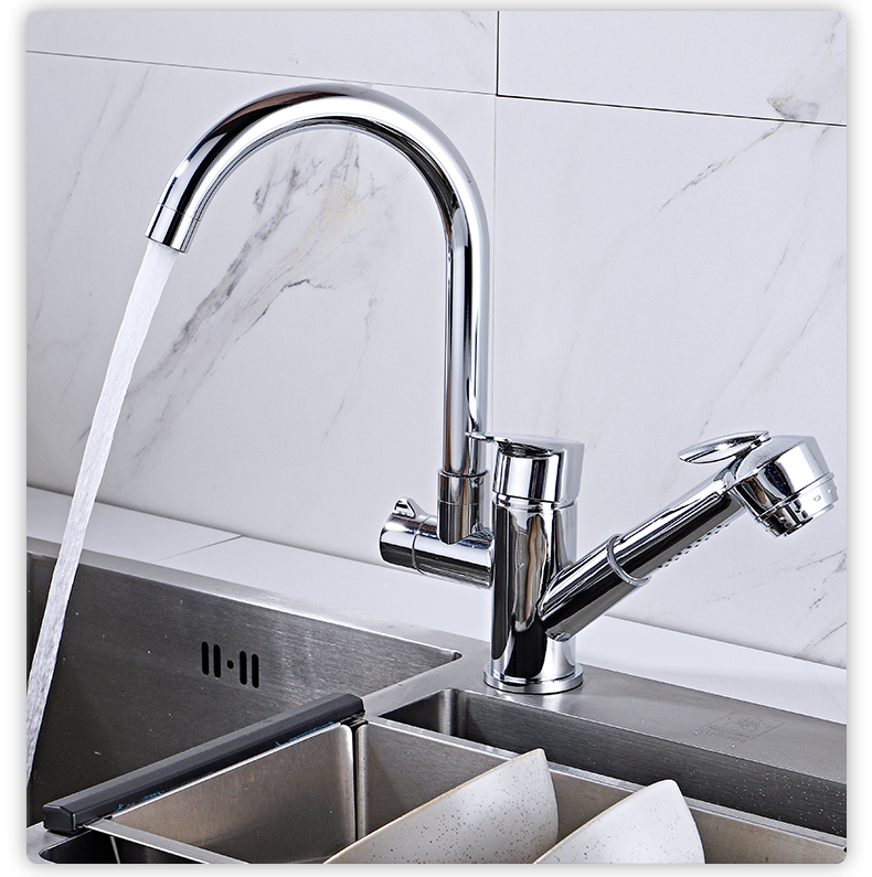 High Quality Pull Out Kitchen Faucet And Brushed Farmhouse Nickel Kitchen Faucet