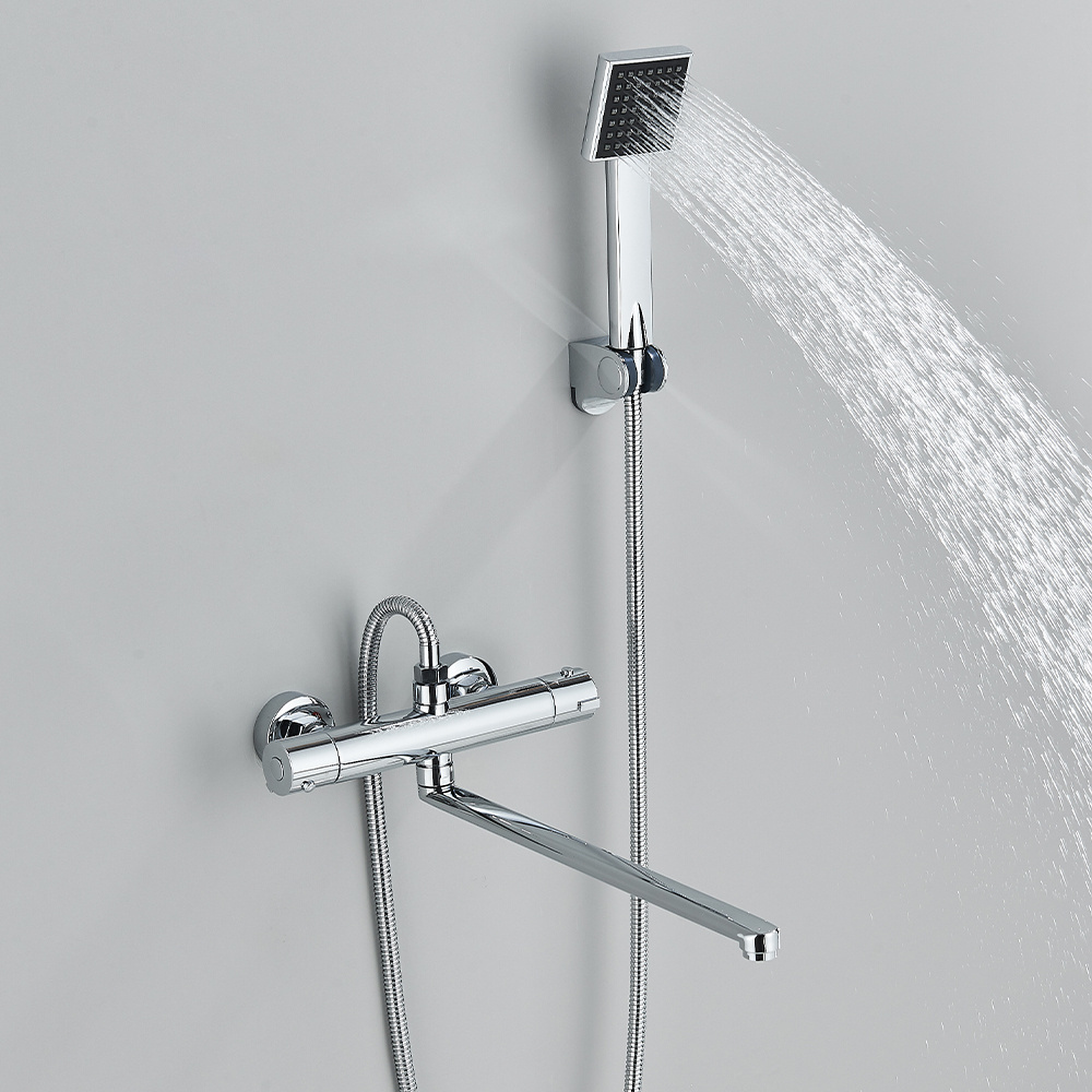 Thermostatic Shower Faucet Mixing Valve Thermostatic Faucets Shower Bathroom Combination Water mixer Bathtub Faucet with handle