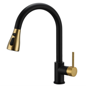 Kitchen Faucets Black Single Handle Pull Out Kitchen Tap Single Hole Handle Swivel 360 Degree Water Mixer Tap Mixer Tap