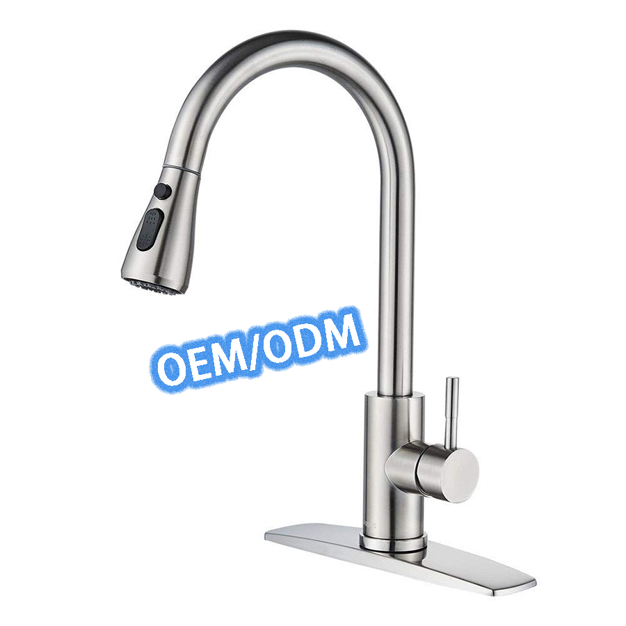 kitchen faucet brass silver black gold flexible pull out kitchen bar sink faucet pull down sprayer Cold Water Sink Faucet