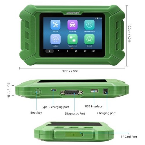 OBDSTAR X200 Pro2 Oil Reset Tool Support TPS EPB ABS bleed Battery match Steering Angle reset DPF Gear