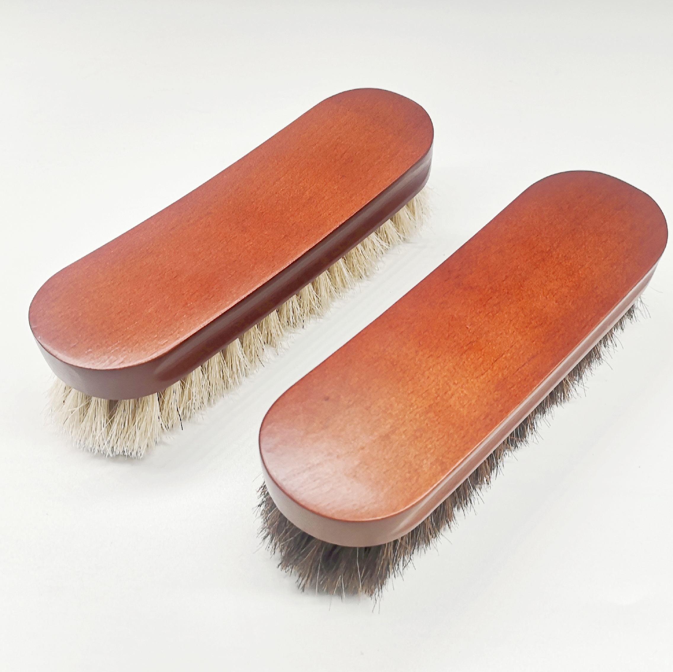 Shoe cleaner 100% natural wooden horsehair shine shoe brush