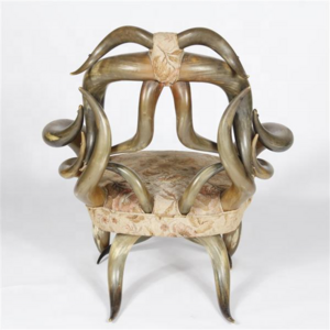 Luxury Indian Ox Horn Chair Indian Cow Ox Horn Chairs Designable and Antic Strong Natural Polished Cow Ox Horn Hand Crafted