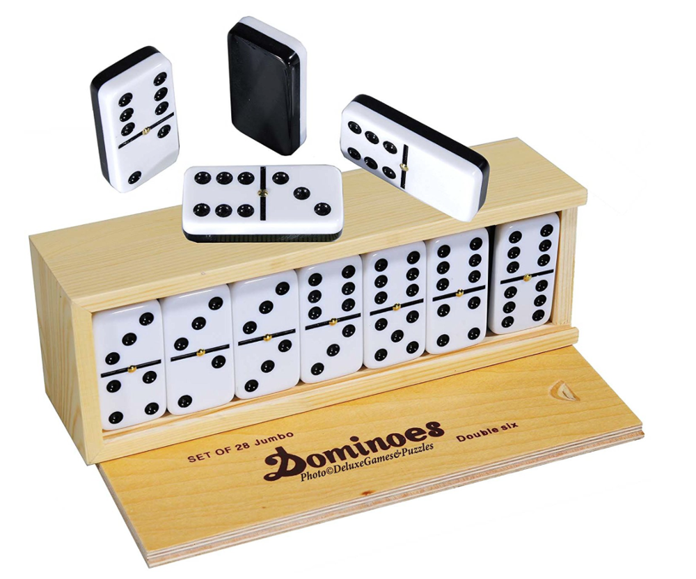 High Quality Domino Game Set 28 Indore Game Custom logo Domino Set With Wooden Box Best Quality Hand Made Domino Game Set