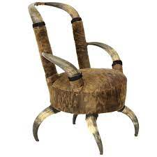 Stylish Cow Ox Horn Chair High Quality Direct Factory Price Ox Horn Chairs Indian Hand Crafted Product Premium Ox Horn Chair