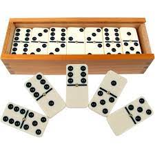 High Quality Domino Game Set 28 Indore Game Custom logo Domino Set With Wooden Box Best Quality Hand Made Domino Game Set