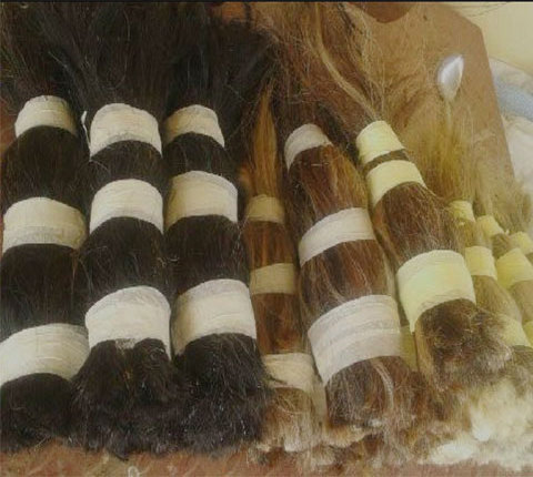 Animal Tail Hairs & Main Hairs For Making Brush Buffalo Cow Horse Tail Hairs & Main Hairs Dry clean Washed Tail Hairs