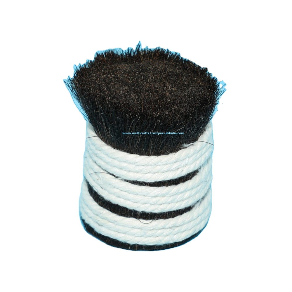 Customize Size Animal Tail Hairs Bristle Hairbrush Buffalo Ox Horse Big & Small Tail Hairs Washed Dry & Clean Animals Tail Hair