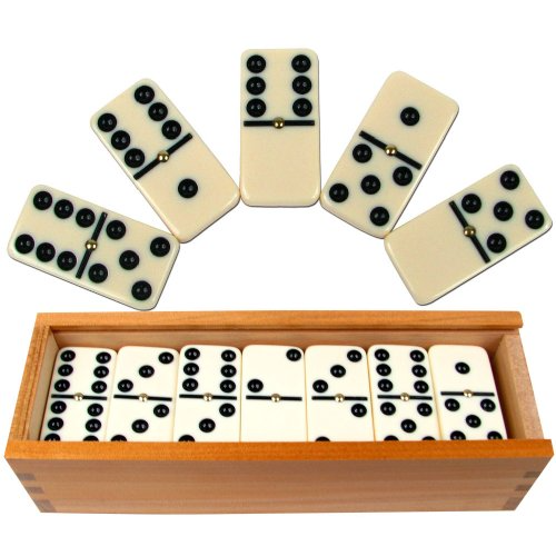 High Quality Domino Game Set 28 Indore Game Custom logo Domino Set With Wooden Box Best Quality Hand Made Domino Game Set