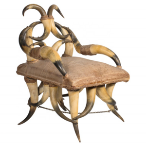 Stylish Cow Ox Horn Chair High Quality Direct Factory Price Ox Horn Chairs Indian Hand Crafted Product Premium Ox Horn Chair