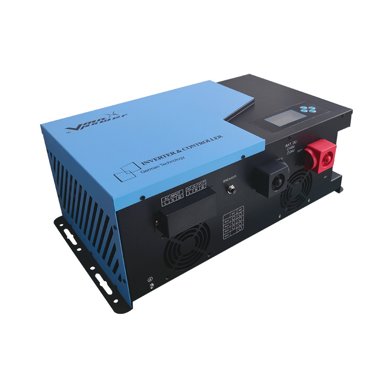 Multifit Hybrid Pure Sine Wave Solar Power Inverter 48V 24V 3KW MPPT Charge Controller Inverter For Electric Heater