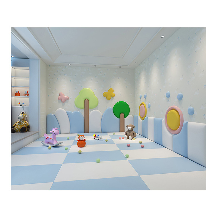 kindergarten wall soft board decor bedroom soft wall padding play center soft wall panel