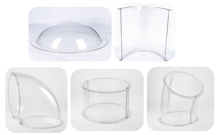 Transparent Tube Slide Replacement kids outdoor playground accessories parts