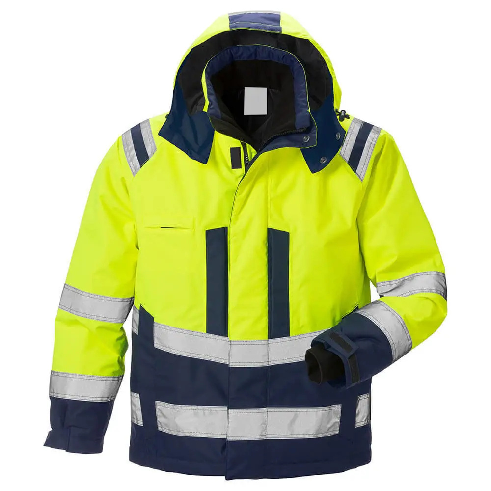 High Quality Work Wear Safety Hi Vis Jacket Security Protection Rain Safety Workwear Waterproof Jacket With Multi Pockets