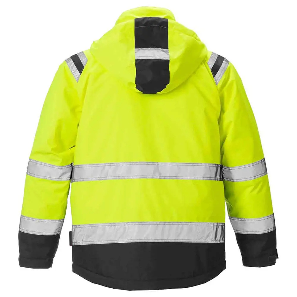 High Quality Work Wear Safety Hi Vis Jacket Security Protection Rain Safety Workwear Waterproof Jacket With Multi Pockets