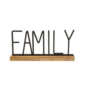 Family Logo Decor Wall Art Home Decor Antique Finishing Living Room Wall Decor Complete Ironic With Wood Design Art