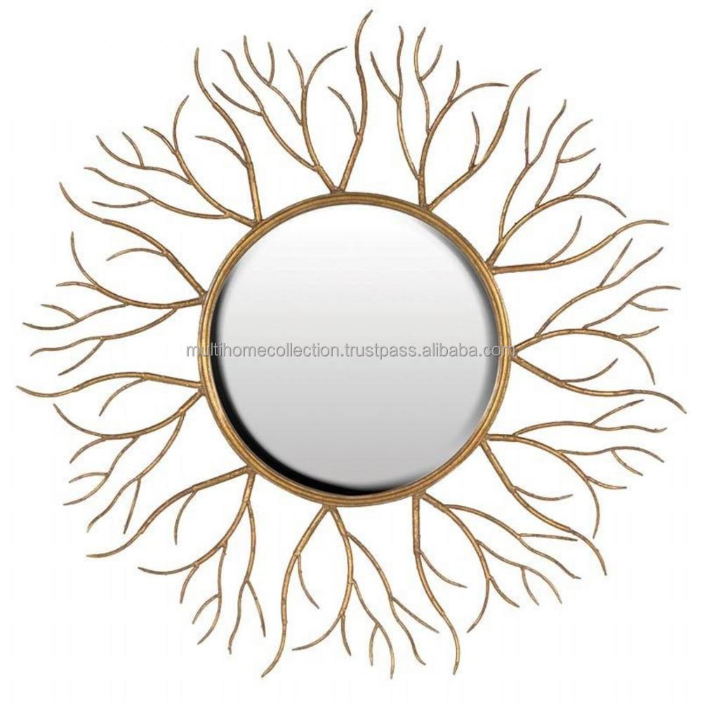 2023 Latest Arrival tree Of Life Framed Wall Mirror Wire Branches amazing home Decor Wall Mirror Iron Border Basin Mirror