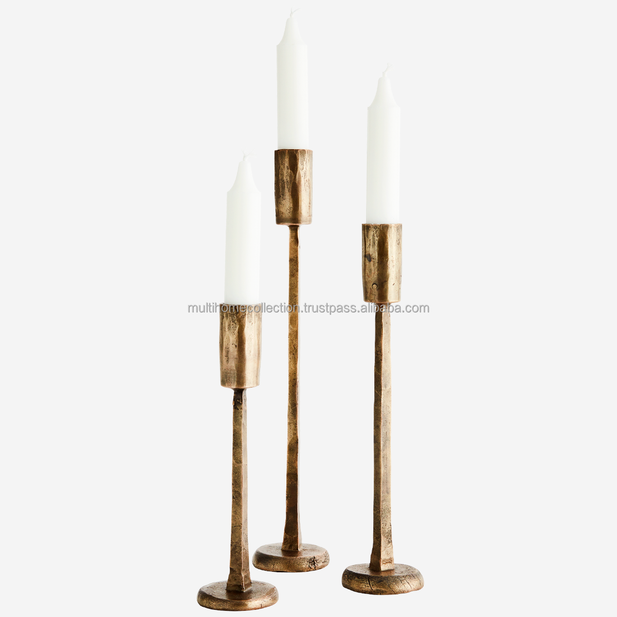 Decorative Solid Candle Holders Pillar Design For Table top Church Supplies New Year Celebration Candle Holders OEM Design