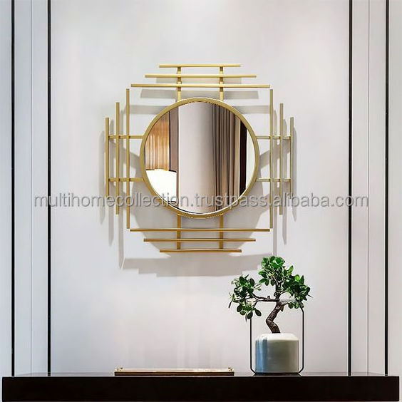 2023 Latest Arrival tree Of Life Framed Wall Mirror Wire Branches amazing home Decor Wall Mirror Iron Border Basin Mirror