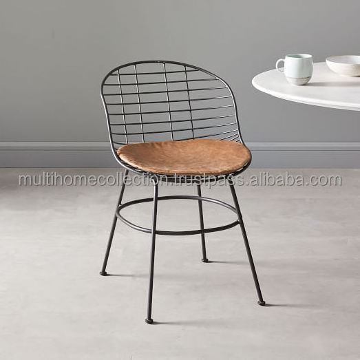 Metal Chair With Leather Cover Accent Style American Office use Chair Furniture Organize For Meeting Uses Luxury Chair