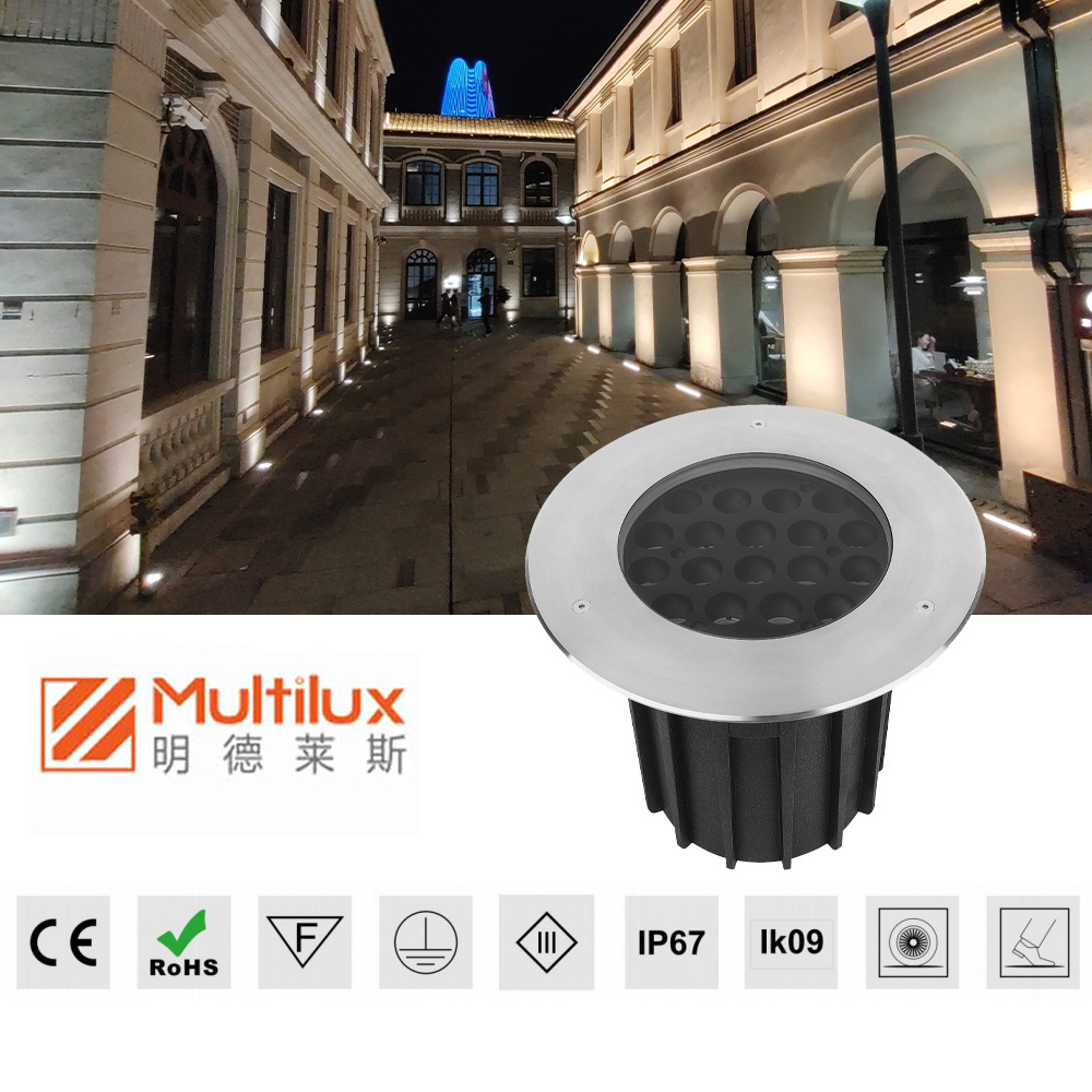 Ultra-thin ground lamp LED outdoor waterproof embedded ground spotlight ceramic tile ground  light lawn light