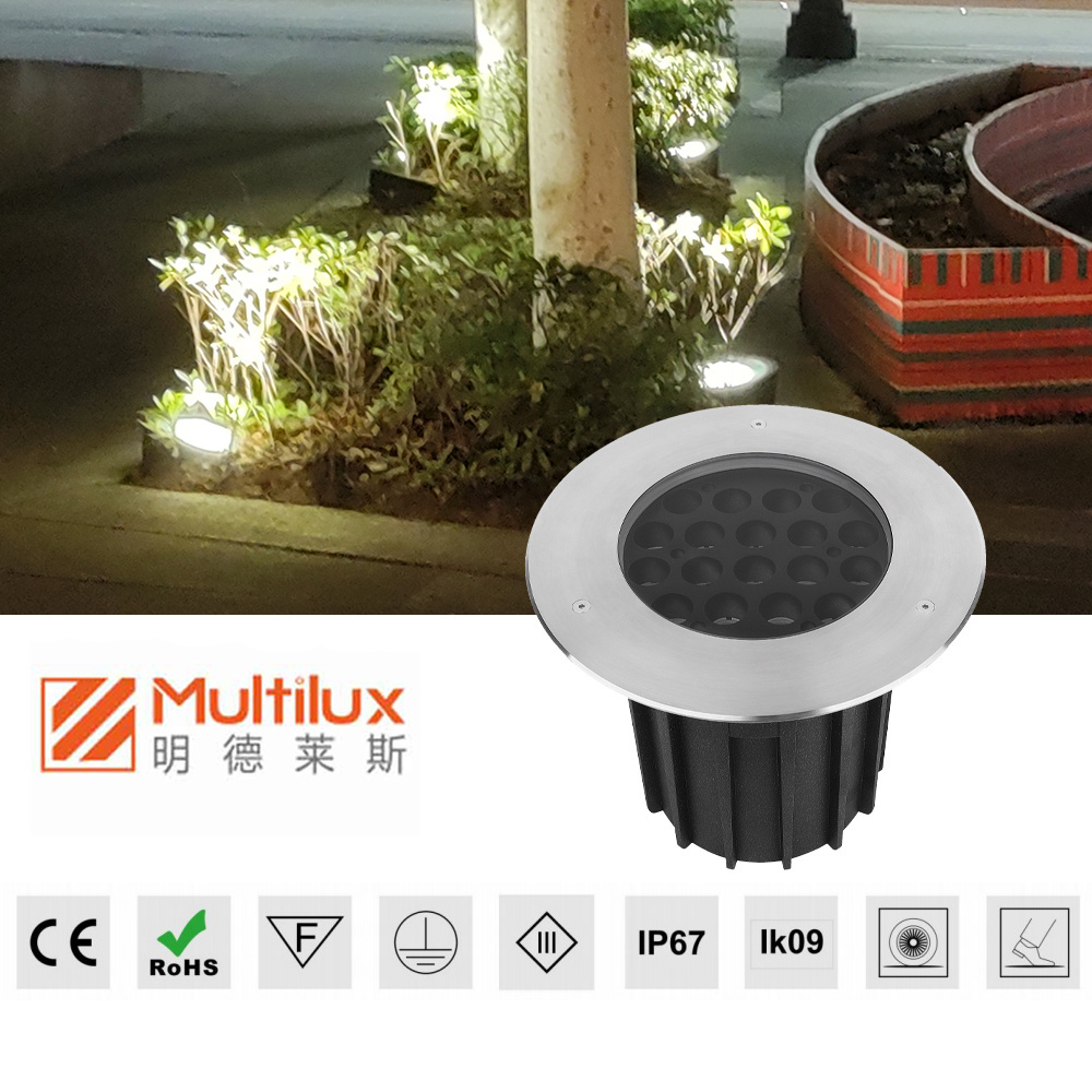 Ultra-thin ground lamp LED outdoor waterproof embedded ground spotlight ceramic tile ground  light lawn light