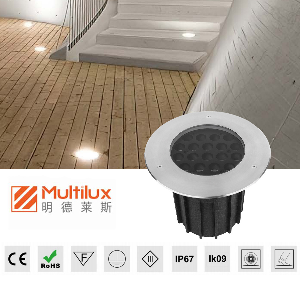 Ultra-thin ground lamp LED outdoor waterproof embedded ground spotlight ceramic tile ground  light lawn light