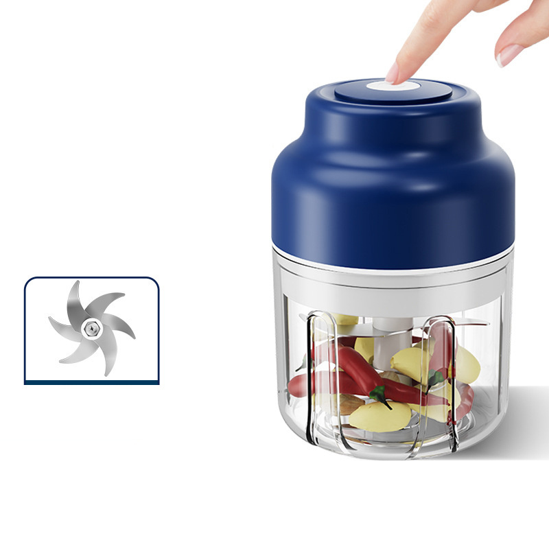 250ML320ML  Rechargeable Portable and Cordless Mini Food Processor Electric Garlic Chopper with Stainless Steel Blade