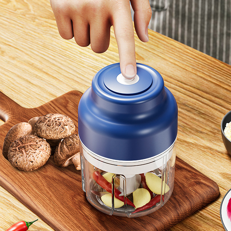 250ML320ML  Rechargeable Portable and Cordless Mini Food Processor Electric Garlic Chopper with Stainless Steel Blade