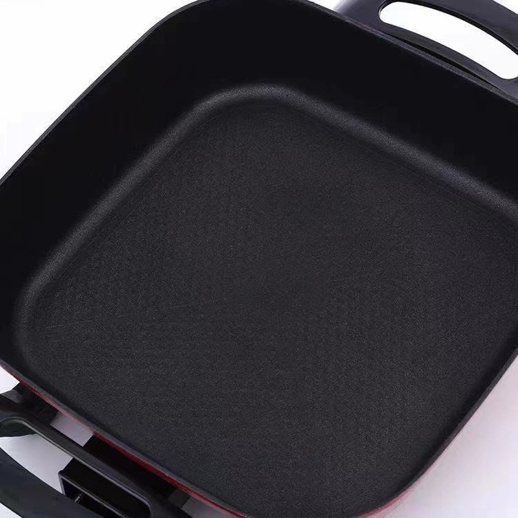 Hot Selling Portable Square Electric Cooking Hot Pot 5l Electric Cooker Kitchen Nonstick Pot Ware Electric Caldron For Dormitory