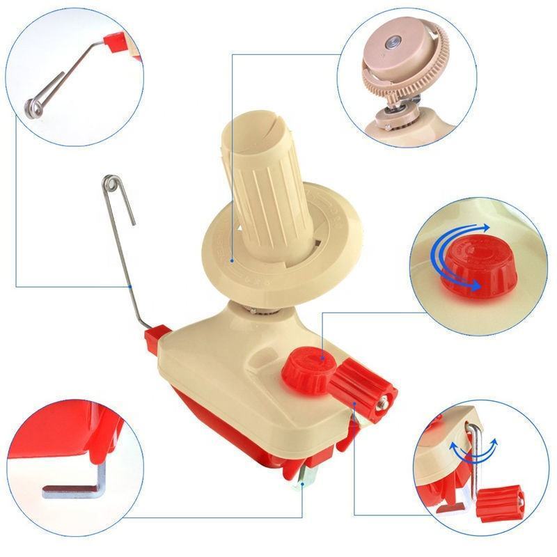 Manual Plastic Fabric Manual winding machine Garment Accessories Wool Yarn Ball Floss Winder Box Hand Operated