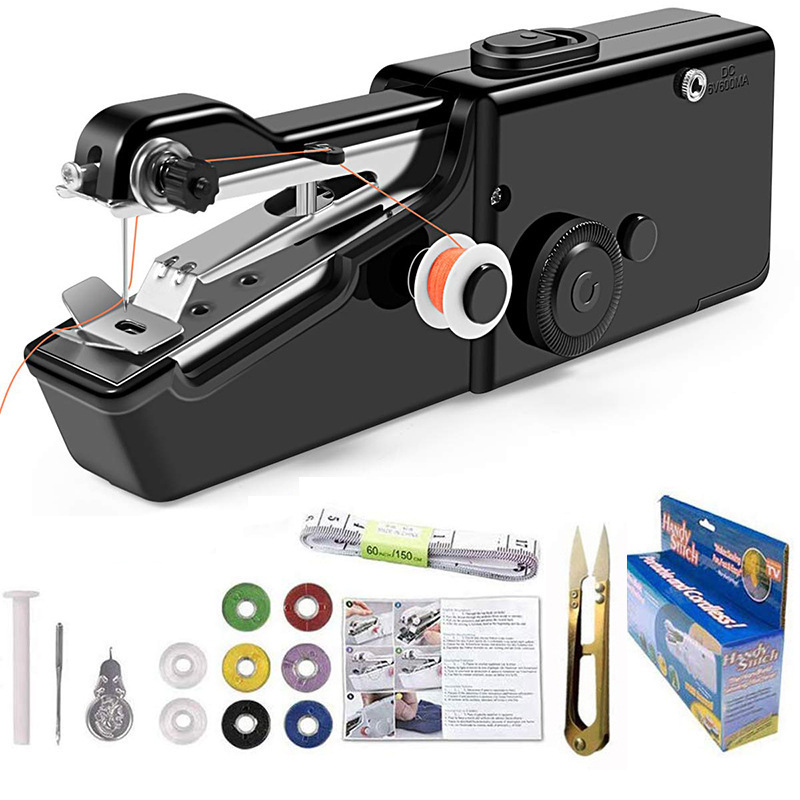 Multifunctional Mini   Manual Sewing Machine Handy Stitch Handheld Portable Sewing Machine With Sewing Kit