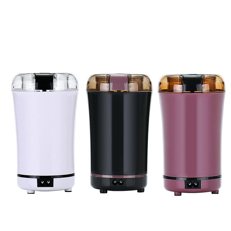 2024 New household portable small coffee grinder stainless steel automatic mini electric Nuts dry spice burr bean coffee grinder