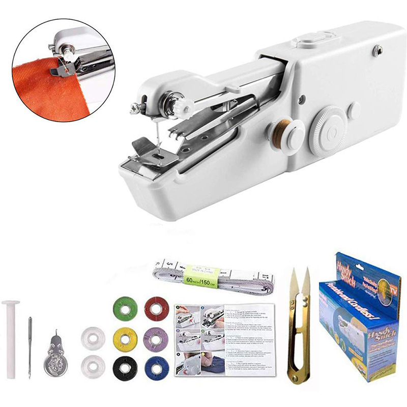 Multifunctional Mini   Manual Sewing Machine Handy Stitch Handheld Portable Sewing Machine With Sewing Kit