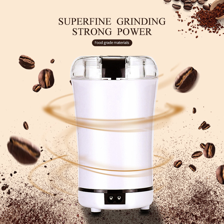 2024 New household portable small coffee grinder stainless steel automatic mini electric Nuts dry spice burr bean coffee grinder