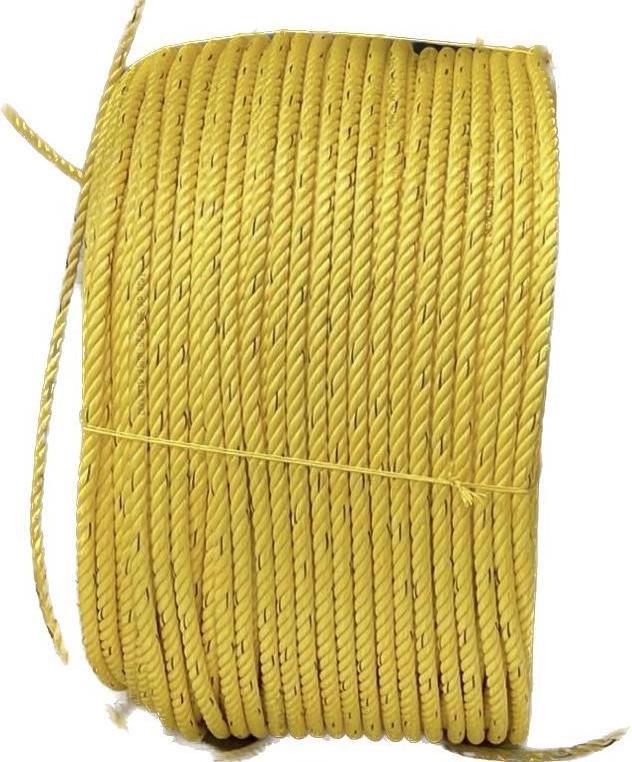 Top Selling PP 3 Strand 6mm UV Stabilised Telstra Rope Australia Multicolor cable Hauling Rope for USA