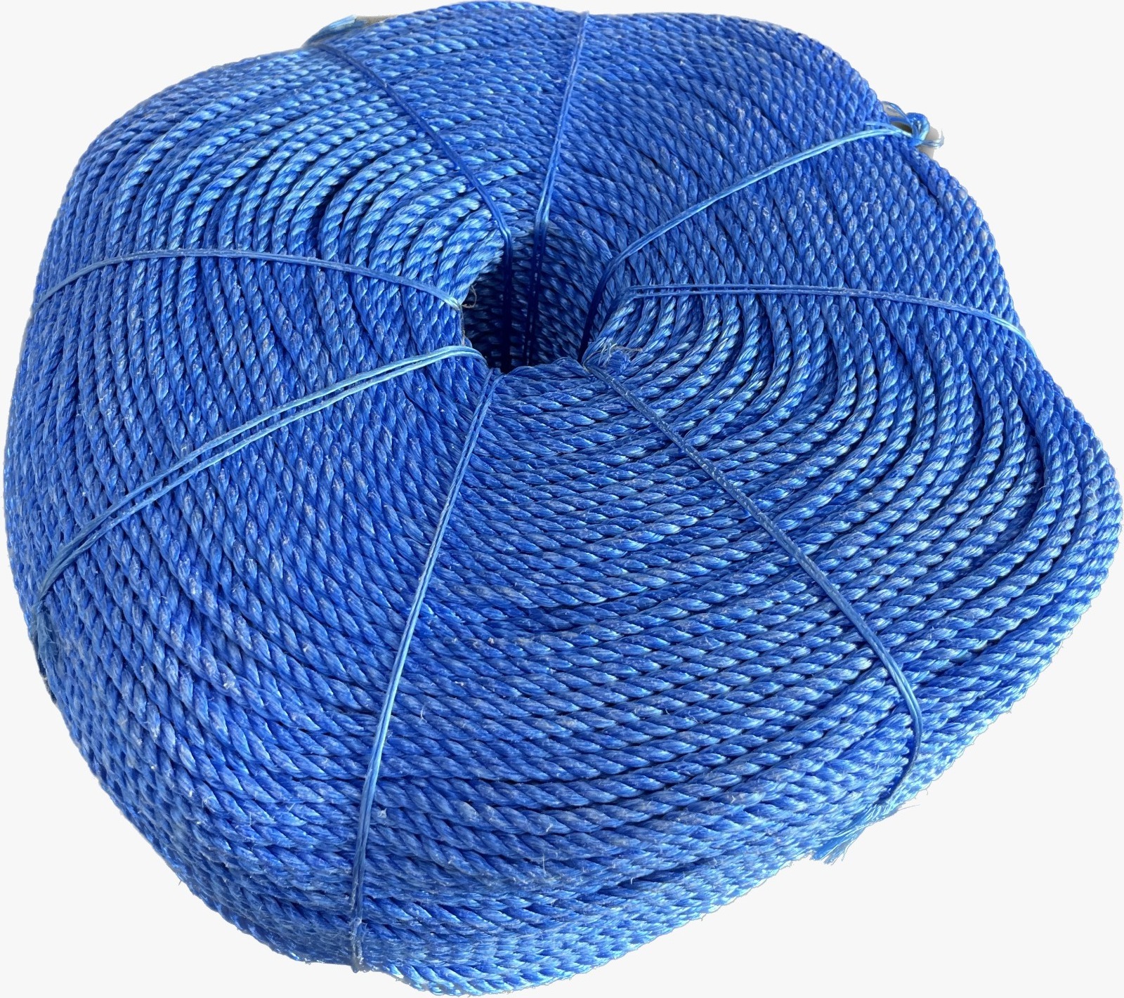 High quality HDPE 3 strands rope Plastic twisted PE fishing ropes PP packaging twine 8 mm pp packing ropes