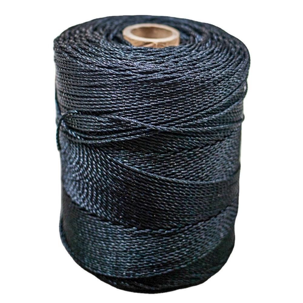 India Factory Plastic Twisted Braided Ropes Twine Line Nylon Twine Fishing Net High Quality PP PE Polyester Cotton Reel 1000KG