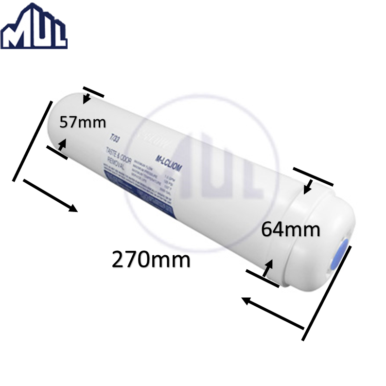 T33 Inline Carbon Resin UF KDF Water Filter