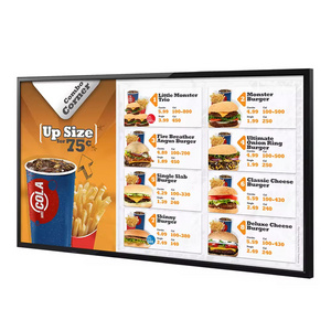 EKAA new design 55 inch indoor digital restaurant digital menu boar,  digit restaur menu board